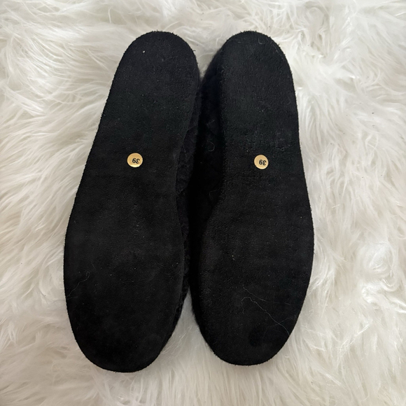 Loro Piana 100% Cashmere Slippers Quilted House Shoes Size 39/US 8-8.5 - Picture 9 of 9